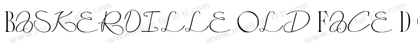 Baskerville Old Face D Oul Regular字体转换